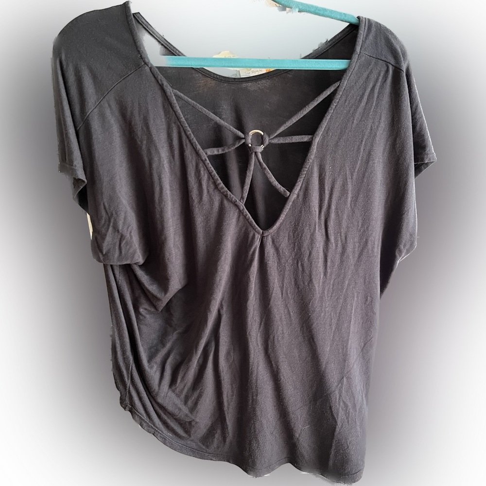 Loose blousy navy top